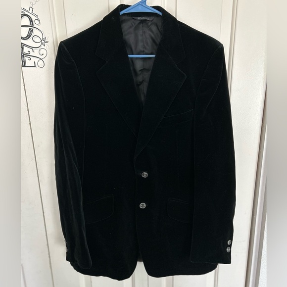 RJB Designed For Montecellos Black Velvet Jacket Made in USA No Size - Picture 1 of 9